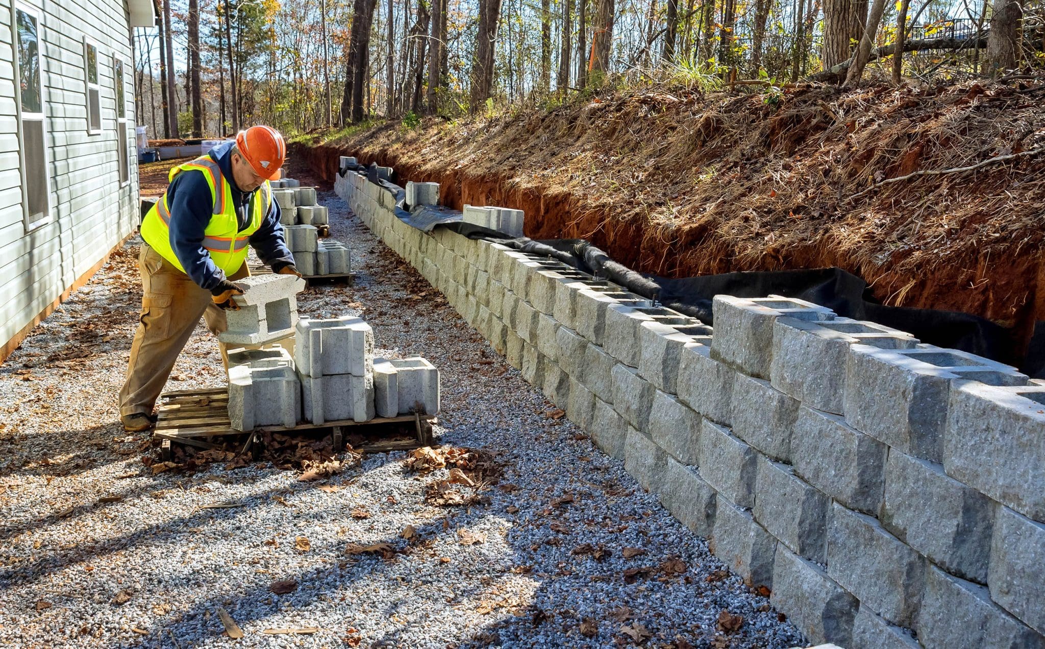 Retaining Wall Installation in Hanover example 2